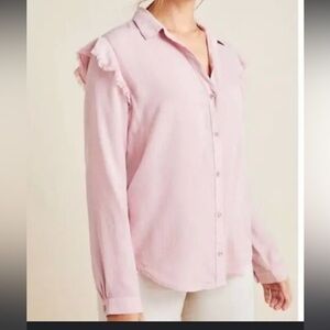 Cloth and stone mauve long sleeve button up